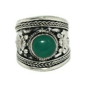 Jade Ring Adjustable Ring Handmade Ring